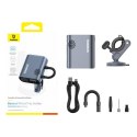 Pompka rowerowa elektryczna z wyświetlaczem 1500mAh 150 psi 45W - czarna