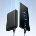 Powerbank 10000mAh 22.5W EnerFill FP21 USB-A USB-C z kablem USB-C - czarny