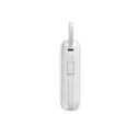 Powerbank 20000mAh 22.5W USB-C z podwójnym kablem - biały