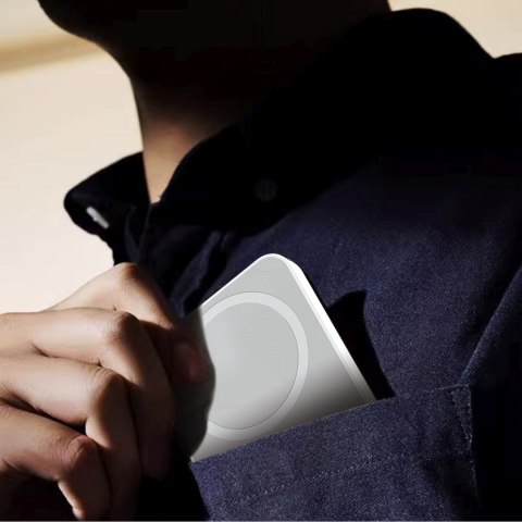 Powerbank K26 10000mAh 20W USB-A USB-C MagSafe - biały