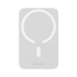 Powerbank magnetyczny 6000mAh 20W Airpow z kablem Baseus Simple USB-C - USB-C 30cm - biały