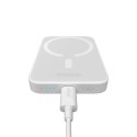 Powerbank magnetyczny 6000mAh 20W Airpow z kablem Baseus Simple USB-C - USB-C 30cm - biały