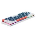 Klawiatura gamingowa przewodowa mechaniczna podświetlana Blue Switch - niebiesko-biała