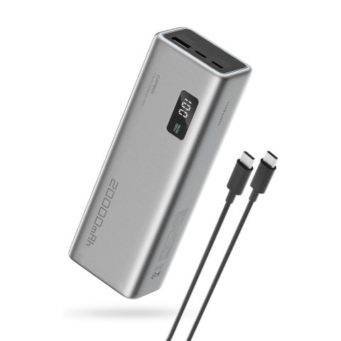 Powerbank 20000mAh USB-A USB-C 150W - szary