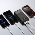 Powerbank 20000mAh USB-A USB-C K12Pro 22.5W PD - czarny