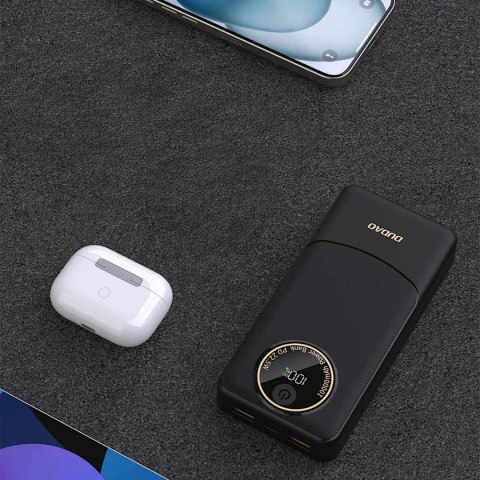 Powerbank 20000mAh USB-A USB-C K12Pro 22.5W PD - czarny