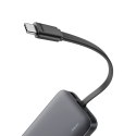 Powerbank 20000mAh USB-A USB-C ze zintegrowanym kablem 40W - szary