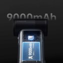 Mini dmuchawa przenośny wiatrak 5w1 9000mAh USB - ciemnoszary