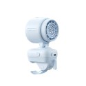 Mini wentylator na wózek dziecięcy z metalowym klipsem 5000mAh - niebieski