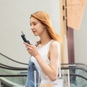Mini wentylator przenośny wiatrak z funkcją powerbanka i latarką 2000mAh - niebieski