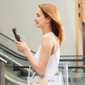 Mini wentylator wiatrak przenośny z funkcją powerbanka i latarką składany 4500mAh USB-C - brązowy