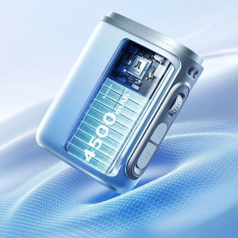 Mini wentylator wiatrak przenośny ze smyczą 4500mAh - niebieski