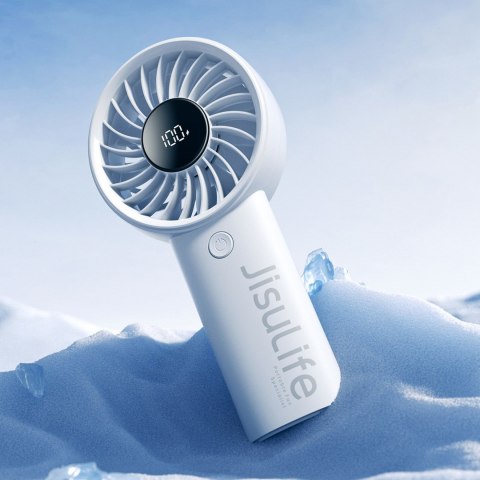 Mini wentylator wiatrak ręczny 3600mAh USB-C - szary