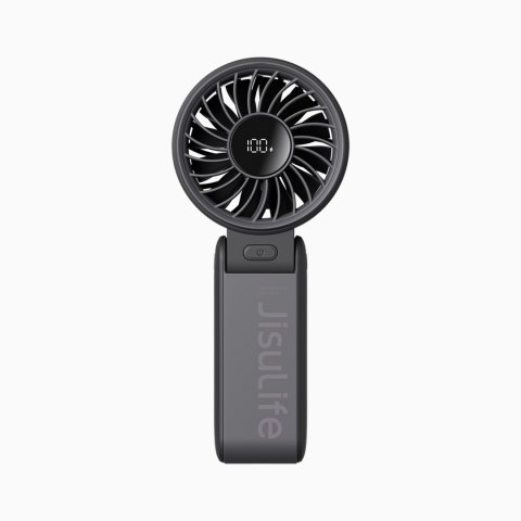 Mini wiatrak wentylator przenośny 5 prędkości 3600mAh USB-C - czarny