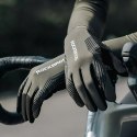 Rękawiczki rowerowe amortyzujące rozmiar M - zielono czarne