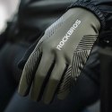 Rękawiczki rowerowe amortyzujące rozmiar M - zielono czarne