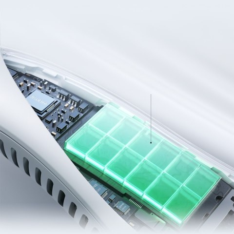 Wentylator przenośny wiatrak na szyję 4000mAh - szary