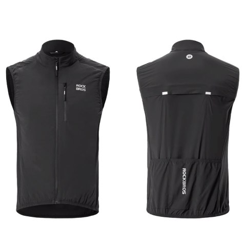 Kamizelka rowerowa termiczna rozmiar XXXL - czarna
