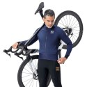 Kurtka rowerowa zimowa polarowa dwuwarstwowa rozmiar M - niebieska
