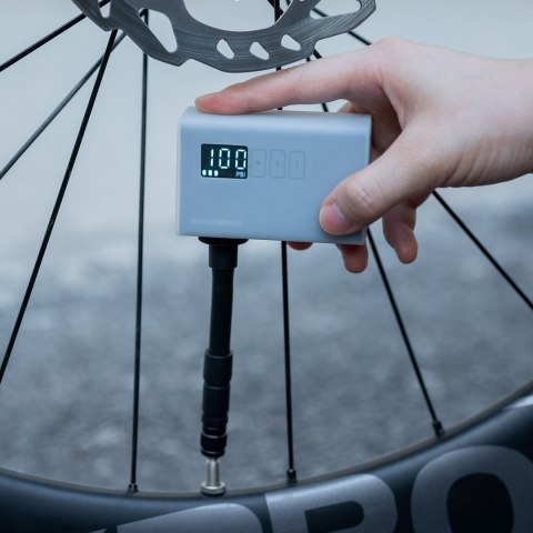 Pompka akumulatorowa kompresor LED 420mAh 120 psi - czarna