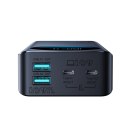 Powerbank 20000 mAh USB-A USB-C z wyświetlaczem cyfrowym 45 W - czarny