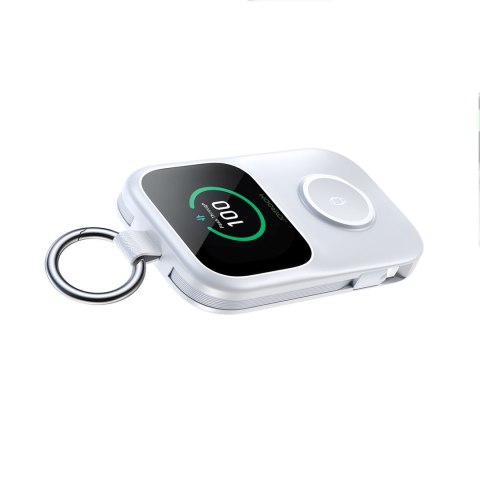 Powerbank 5000mAh z ładowaniem bezprzewodowym zegarka 5 W - biały