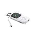 Powerbank 5000mAh z ładowaniem bezprzewodowym zegarka 5 W - biały
