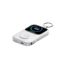 Powerbank 5000mAh z ładowaniem bezprzewodowym zegarka 5 W - biały