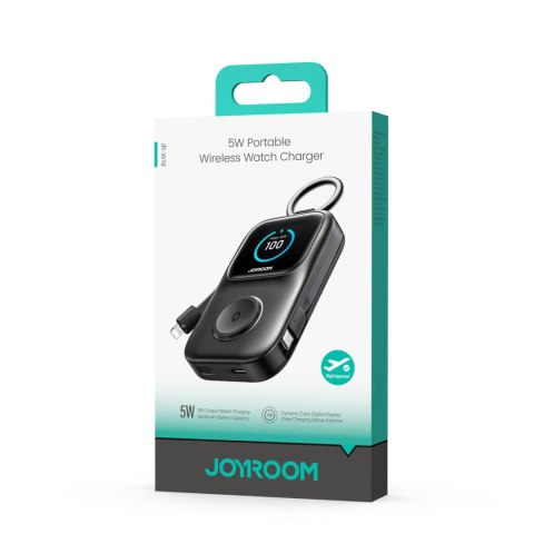 Powerbank 5000mAh z ładowaniem bezprzewodowym zegarka 5 W - czarny