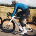 Spodnie rowerowe z szelkami długie polarowe z wkładką Rozmiar S - czarne