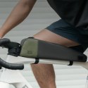 Torba rowerowa na górną rurę ramy 0.9L - czarno zielona
