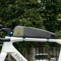 Torba rowerowa na górną rurę ramy 0.9L - czarno zielona