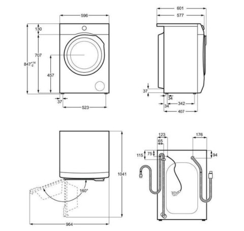 Pralka Electrolux EW2F527WP 7 kg 1200 obr/min | SensiCare | TimeCare 500 | program antyalergiczny