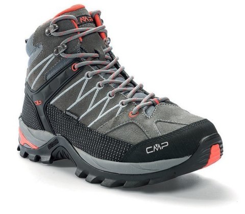 Męskie buty trekkingowe CMP Rigel mid teking shoe WP Asphalt/Syrah, rozmiar 45 (3Q12947-62BN)