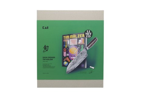 Nóż kai Europe Shun Premier TDM-W23 Tim Mälzer Santoku + książka kucharska
