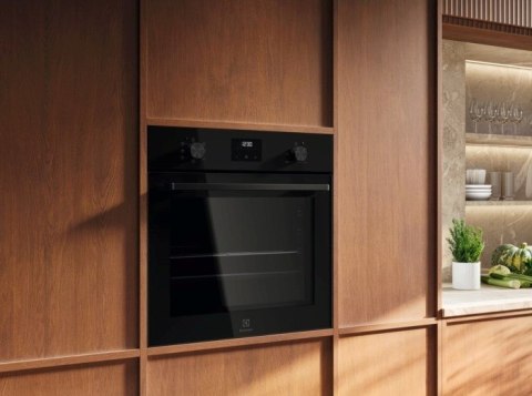Piekarnik elektryczny Electrolux LOF3H10K 700 72 l | termoobieg | prowadnice teleskopowe | czyszczenie parowe | czarny