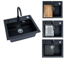 SINK ATROX30 G91 WITH MIXER BLACK