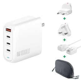 4smarts Ladegert GaN Flex Pro 100W 3 USB-C+1 USB-A. Podróż