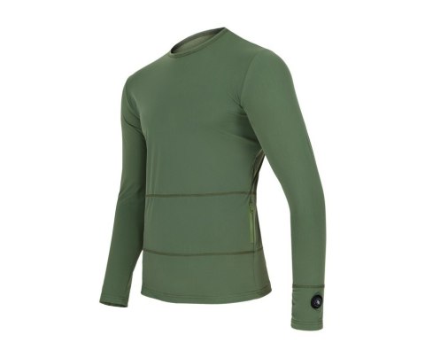 Glovii GJ1CM koszula/top Bluza Wycięcie pod szyją Długi rękaw Elastan, Poliester