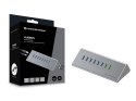 CONCEPTRONIC 10-portowy koncentrator USB-A3.0/-C Adapter -> 6xA3.0+m.Netz. Gr