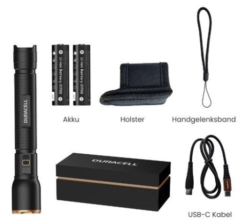 Duracell DF6000R Gift Box Latarka Czarny