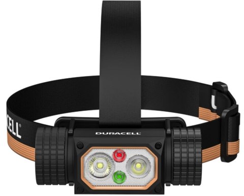 Duracell DH2000R Gift Box Latarka czołowa Czarny, Pomarańczowy