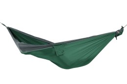 Ticket To The Moon TRAVEL HAMMOCK - Original Hamak wiszący 2 os. Nylon Ciemny Zielony, Jasny Szary