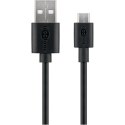 Goobay | Męski | 4-pinowy USB typu A | Męski | 5-pinowy Micro-USB typu B | 1 m