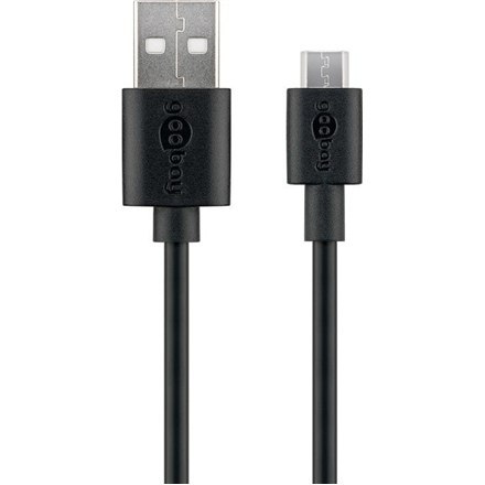 Goobay | Męski | 4-pinowy USB typu A | Męski | 5-pinowy Micro-USB typu B | 1 m