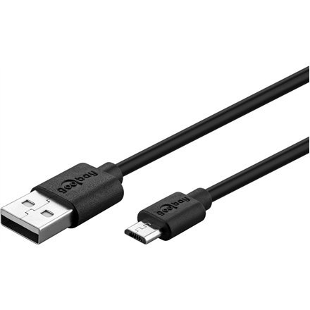 Goobay | Męski | 4-pinowy USB typu A | Męski | 5-pinowy Micro-USB typu B | 1 m