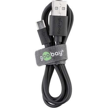 Goobay | Męski | 4-pinowy USB typu A | Męski | 5-pinowy Micro-USB typu B | 1 m