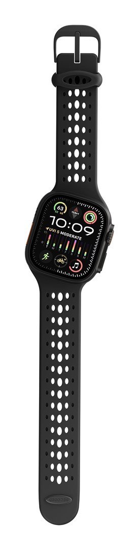 Decoded Ares O Watch Band Czarny Silikon