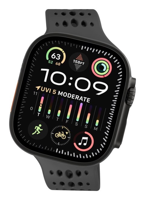 Decoded Ares O Watch Band Czarny Silikon