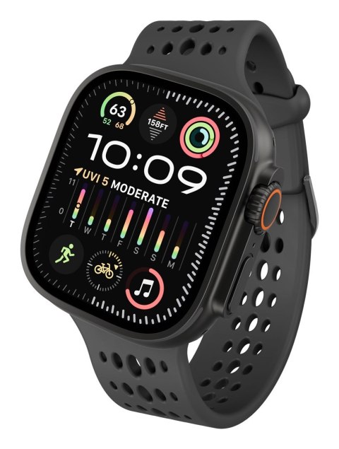 Decoded Ares O Watch Band Czarny Silikon